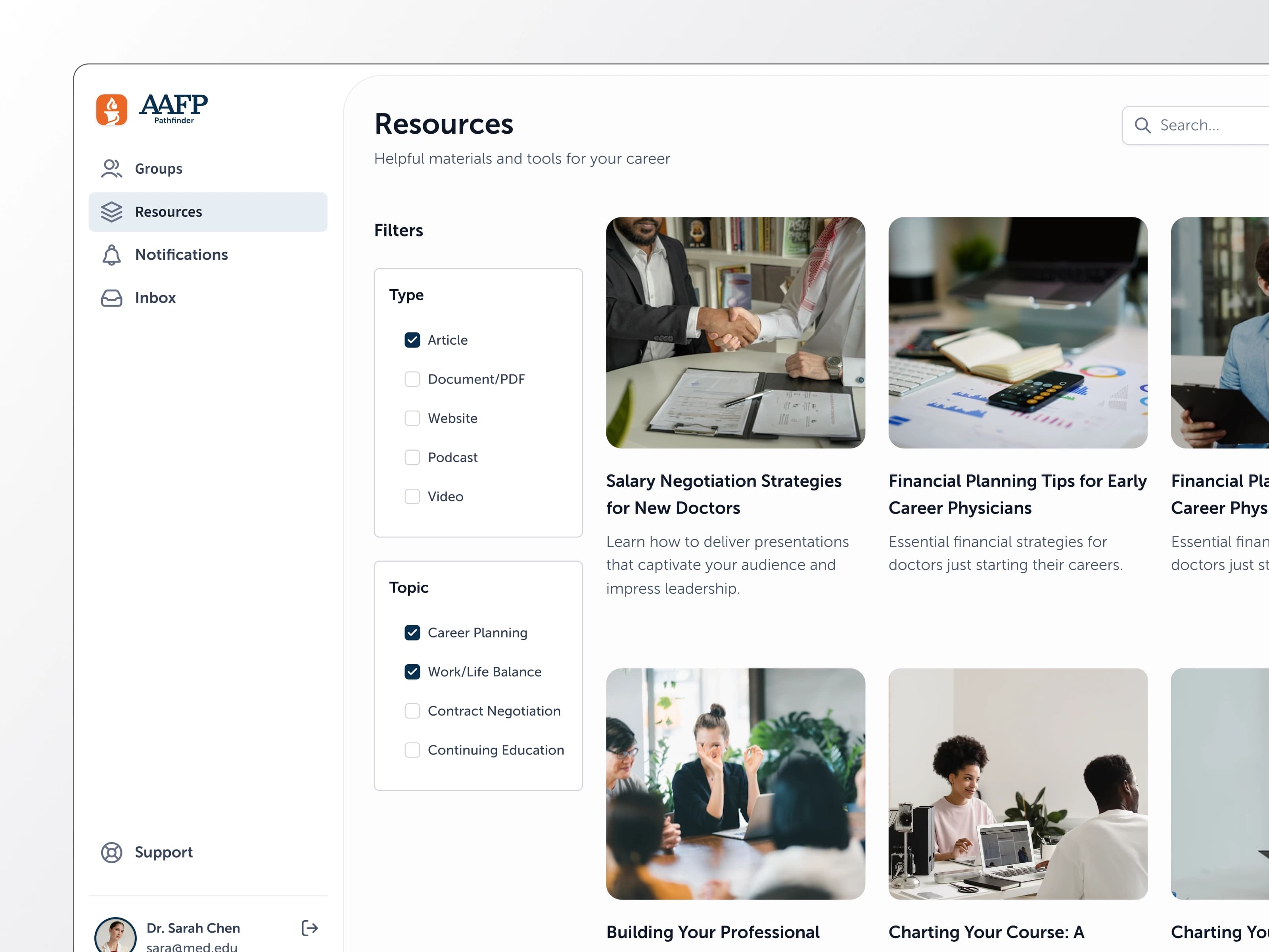 American Association of Family Physicians screenshot 6